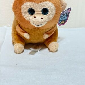 Belly Buddies Plush Monkey - Light Brown & Cream